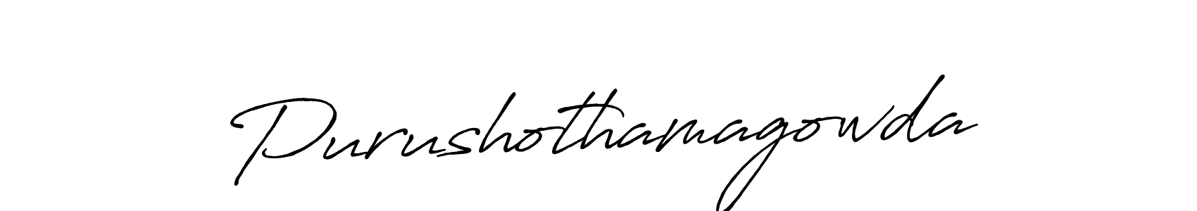 This is the best signature style for the Purushothamagowda name. Also you like these signature font (Antro_Vectra_Bolder). Mix name signature. Purushothamagowda signature style 7 images and pictures png