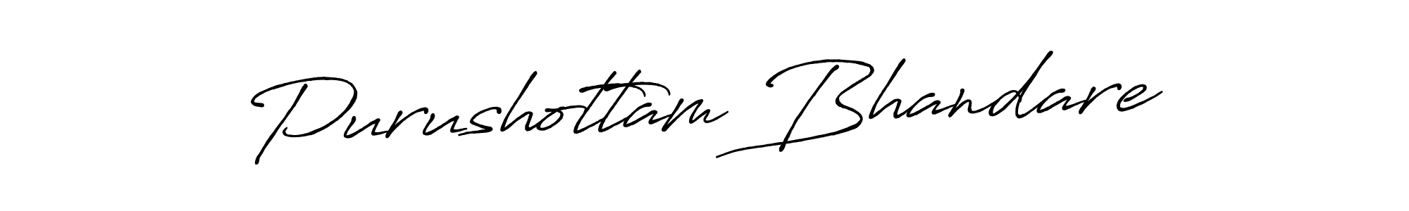 Make a beautiful signature design for name Purushottam Bhandare. With this signature (Antro_Vectra_Bolder) style, you can create a handwritten signature for free. Purushottam Bhandare signature style 7 images and pictures png