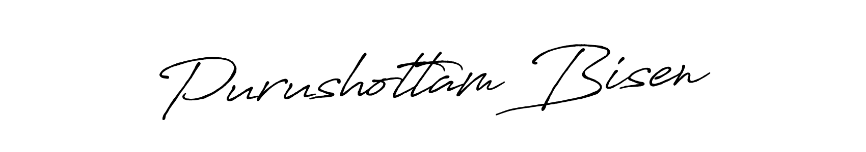 Create a beautiful signature design for name Purushottam Bisen. With this signature (Antro_Vectra_Bolder) fonts, you can make a handwritten signature for free. Purushottam Bisen signature style 7 images and pictures png