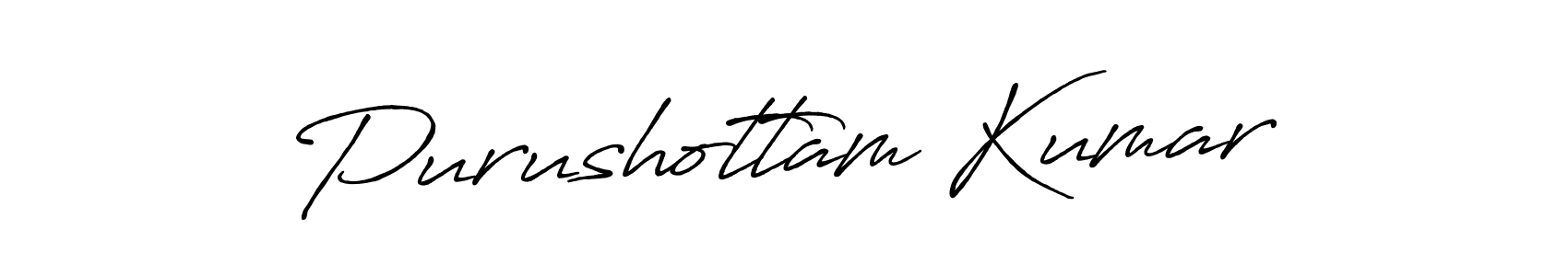 How to make Purushottam Kumar name signature. Use Antro_Vectra_Bolder style for creating short signs online. This is the latest handwritten sign. Purushottam Kumar signature style 7 images and pictures png