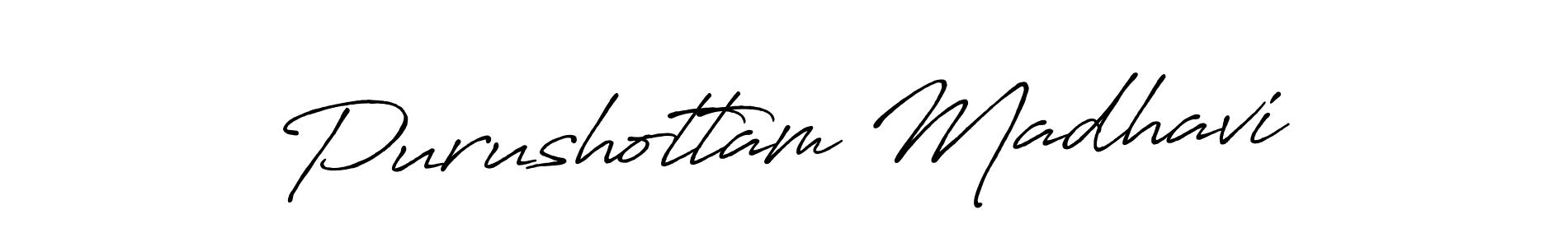 Also You can easily find your signature by using the search form. We will create Purushottam Madhavi name handwritten signature images for you free of cost using Antro_Vectra_Bolder sign style. Purushottam Madhavi signature style 7 images and pictures png