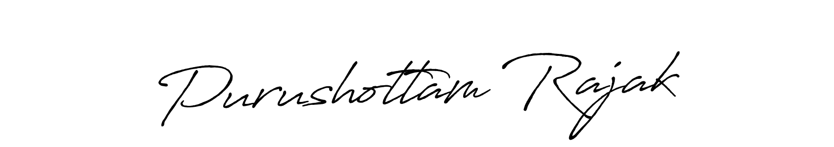 Make a beautiful signature design for name Purushottam Rajak. With this signature (Antro_Vectra_Bolder) style, you can create a handwritten signature for free. Purushottam Rajak signature style 7 images and pictures png