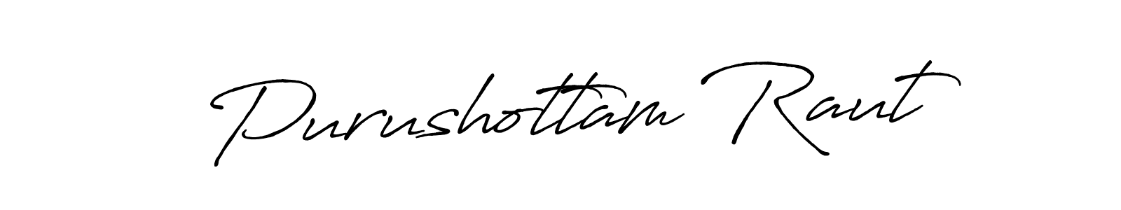 Purushottam Raut stylish signature style. Best Handwritten Sign (Antro_Vectra_Bolder) for my name. Handwritten Signature Collection Ideas for my name Purushottam Raut. Purushottam Raut signature style 7 images and pictures png