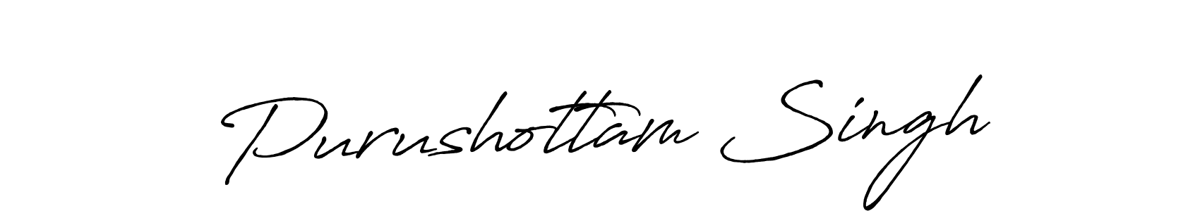 Design your own signature with our free online signature maker. With this signature software, you can create a handwritten (Antro_Vectra_Bolder) signature for name Purushottam Singh. Purushottam Singh signature style 7 images and pictures png