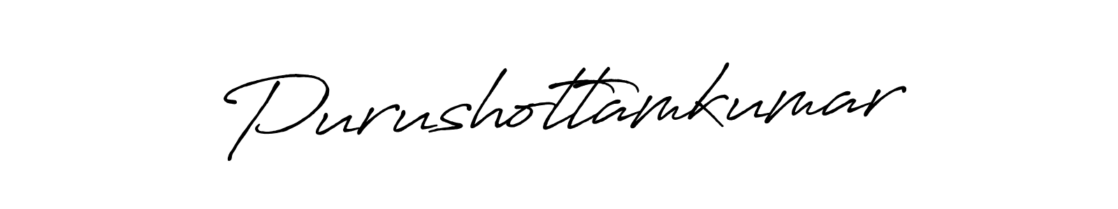 Use a signature maker to create a handwritten signature online. With this signature software, you can design (Antro_Vectra_Bolder) your own signature for name Purushottamkumar. Purushottamkumar signature style 7 images and pictures png