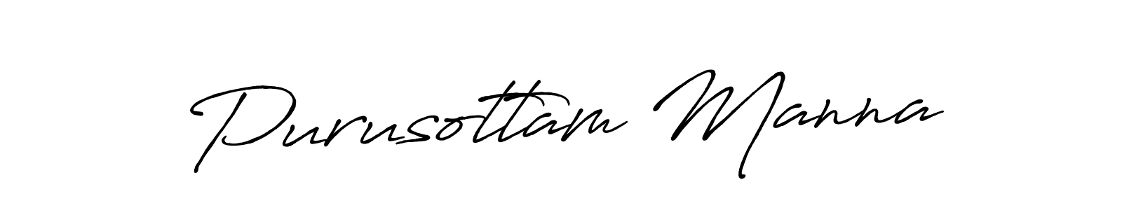 Design your own signature with our free online signature maker. With this signature software, you can create a handwritten (Antro_Vectra_Bolder) signature for name Purusottam Manna. Purusottam Manna signature style 7 images and pictures png