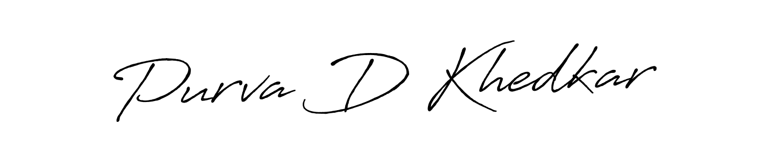 if you are searching for the best signature style for your name Purva D Khedkar. so please give up your signature search. here we have designed multiple signature styles  using Antro_Vectra_Bolder. Purva D Khedkar signature style 7 images and pictures png