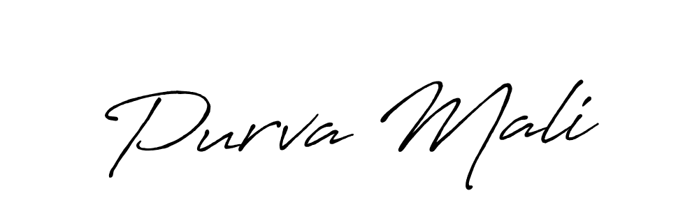 You can use this online signature creator to create a handwritten signature for the name Purva Mali. This is the best online autograph maker. Purva Mali signature style 7 images and pictures png