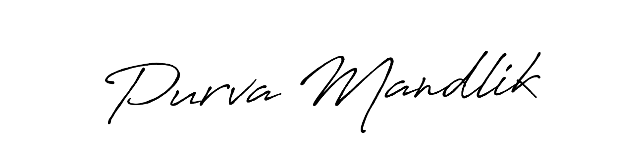 Also we have Purva Mandlik name is the best signature style. Create professional handwritten signature collection using Antro_Vectra_Bolder autograph style. Purva Mandlik signature style 7 images and pictures png