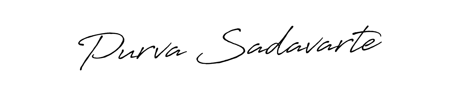 Also You can easily find your signature by using the search form. We will create Purva Sadavarte name handwritten signature images for you free of cost using Antro_Vectra_Bolder sign style. Purva Sadavarte signature style 7 images and pictures png