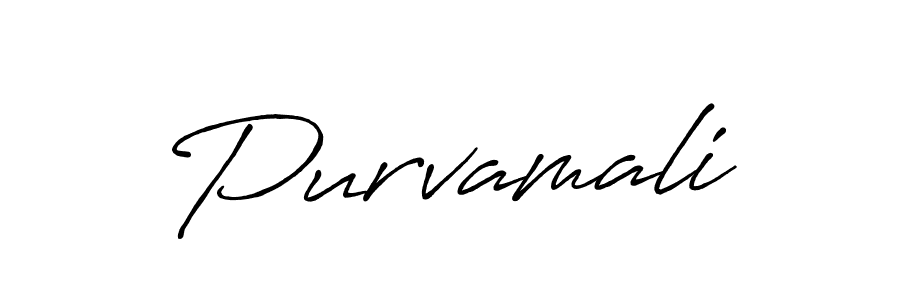It looks lik you need a new signature style for name Purvamali. Design unique handwritten (Antro_Vectra_Bolder) signature with our free signature maker in just a few clicks. Purvamali signature style 7 images and pictures png