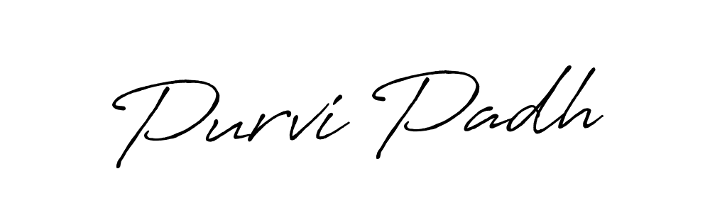 How to Draw Purvi Padh signature style? Antro_Vectra_Bolder is a latest design signature styles for name Purvi Padh. Purvi Padh signature style 7 images and pictures png