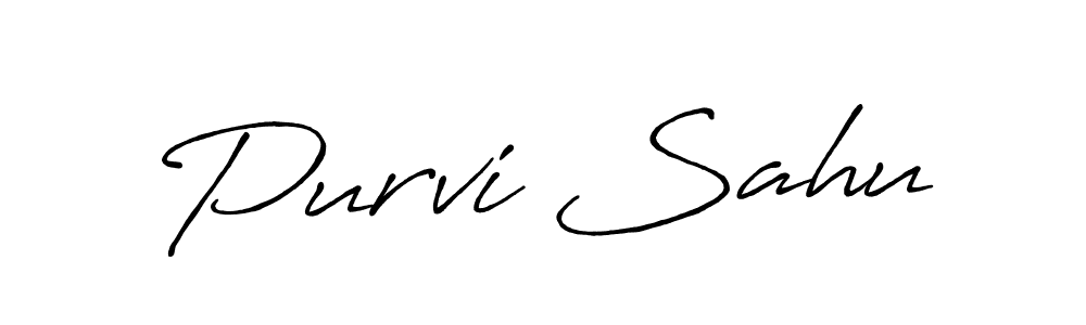 if you are searching for the best signature style for your name Purvi Sahu. so please give up your signature search. here we have designed multiple signature styles  using Antro_Vectra_Bolder. Purvi Sahu signature style 7 images and pictures png