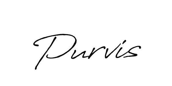 Design your own signature with our free online signature maker. With this signature software, you can create a handwritten (Antro_Vectra_Bolder) signature for name Purvis. Purvis signature style 7 images and pictures png