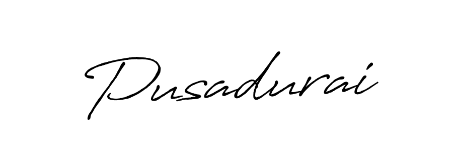 Make a beautiful signature design for name Pusadurai. With this signature (Antro_Vectra_Bolder) style, you can create a handwritten signature for free. Pusadurai signature style 7 images and pictures png
