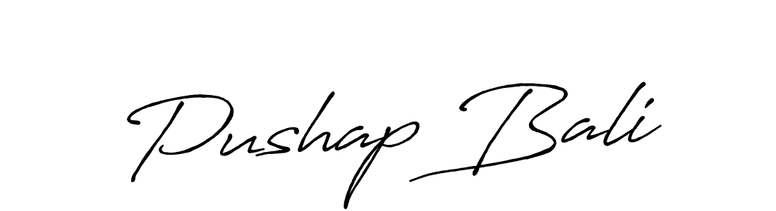 Design your own signature with our free online signature maker. With this signature software, you can create a handwritten (Antro_Vectra_Bolder) signature for name Pushap Bali. Pushap Bali signature style 7 images and pictures png