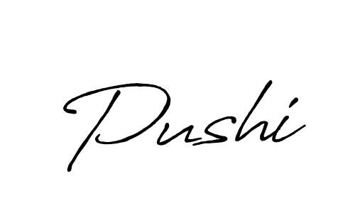 Once you've used our free online signature maker to create your best signature Antro_Vectra_Bolder style, it's time to enjoy all of the benefits that Pushi name signing documents. Pushi signature style 7 images and pictures png