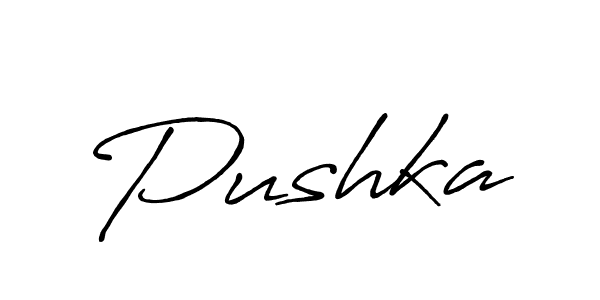 Pushka stylish signature style. Best Handwritten Sign (Antro_Vectra_Bolder) for my name. Handwritten Signature Collection Ideas for my name Pushka. Pushka signature style 7 images and pictures png
