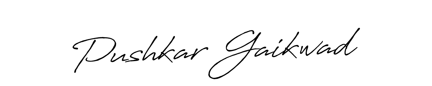 Make a beautiful signature design for name Pushkar Gaikwad. Use this online signature maker to create a handwritten signature for free. Pushkar Gaikwad signature style 7 images and pictures png