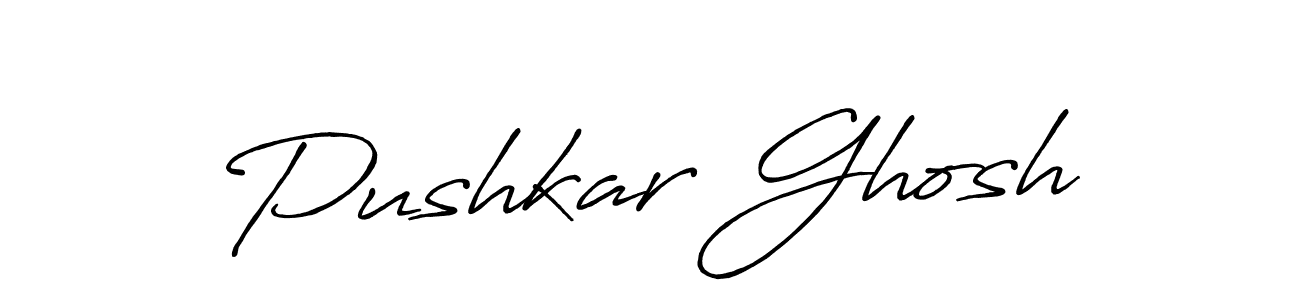 How to Draw Pushkar Ghosh signature style? Antro_Vectra_Bolder is a latest design signature styles for name Pushkar Ghosh. Pushkar Ghosh signature style 7 images and pictures png