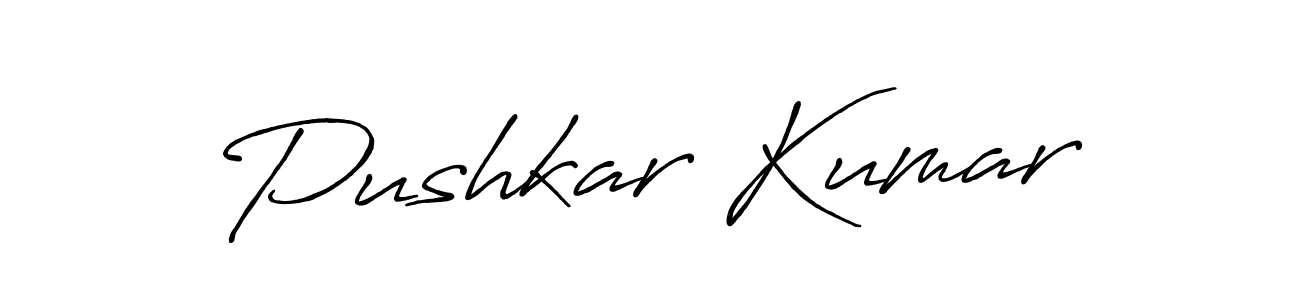 It looks lik you need a new signature style for name Pushkar Kumar. Design unique handwritten (Antro_Vectra_Bolder) signature with our free signature maker in just a few clicks. Pushkar Kumar signature style 7 images and pictures png