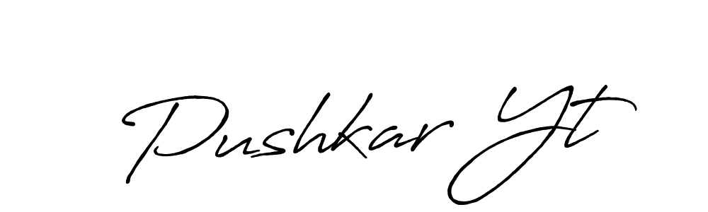 Once you've used our free online signature maker to create your best signature Antro_Vectra_Bolder style, it's time to enjoy all of the benefits that Pushkar Yt name signing documents. Pushkar Yt signature style 7 images and pictures png
