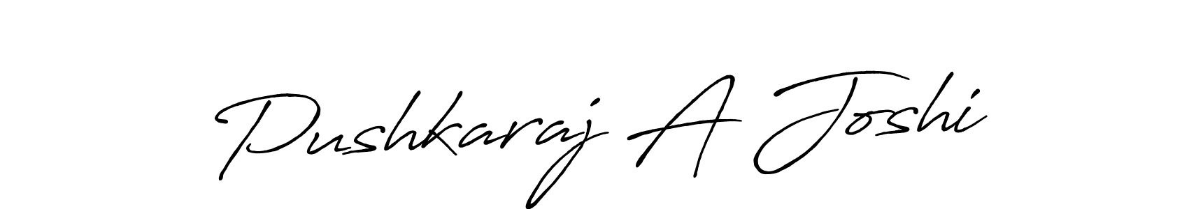 Use a signature maker to create a handwritten signature online. With this signature software, you can design (Antro_Vectra_Bolder) your own signature for name Pushkaraj A Joshi. Pushkaraj A Joshi signature style 7 images and pictures png