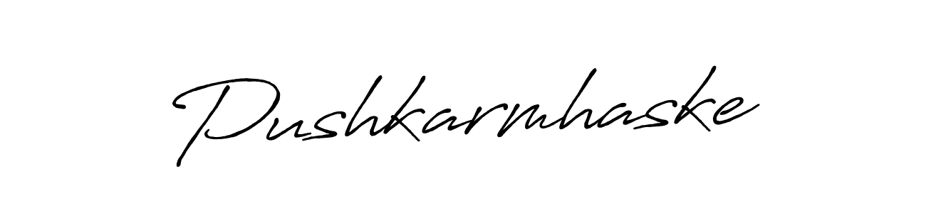 Use a signature maker to create a handwritten signature online. With this signature software, you can design (Antro_Vectra_Bolder) your own signature for name Pushkarmhaske. Pushkarmhaske signature style 7 images and pictures png