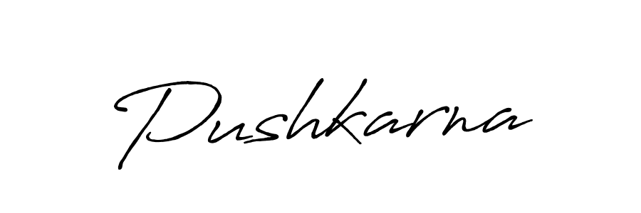 Create a beautiful signature design for name Pushkarna. With this signature (Antro_Vectra_Bolder) fonts, you can make a handwritten signature for free. Pushkarna signature style 7 images and pictures png
