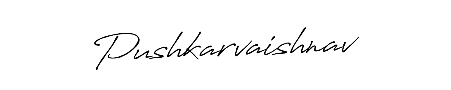 It looks lik you need a new signature style for name Pushkarvaishnav. Design unique handwritten (Antro_Vectra_Bolder) signature with our free signature maker in just a few clicks. Pushkarvaishnav signature style 7 images and pictures png