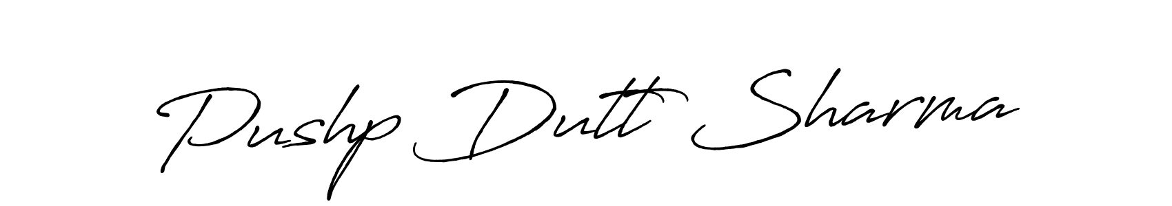 Pushp Dutt Sharma stylish signature style. Best Handwritten Sign (Antro_Vectra_Bolder) for my name. Handwritten Signature Collection Ideas for my name Pushp Dutt Sharma. Pushp Dutt Sharma signature style 7 images and pictures png