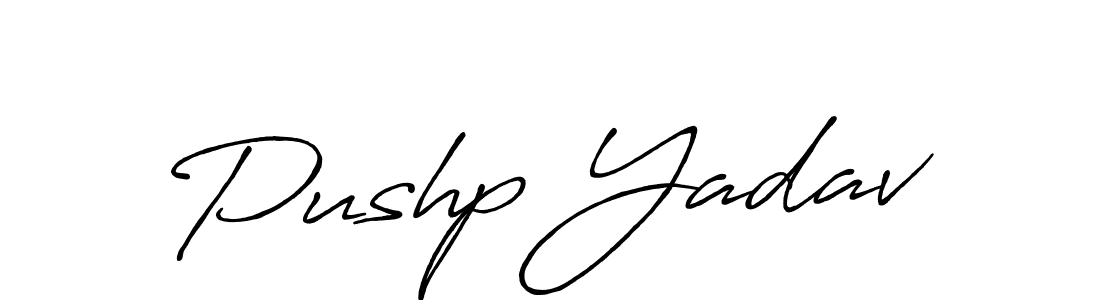 Make a beautiful signature design for name Pushp Yadav. Use this online signature maker to create a handwritten signature for free. Pushp Yadav signature style 7 images and pictures png