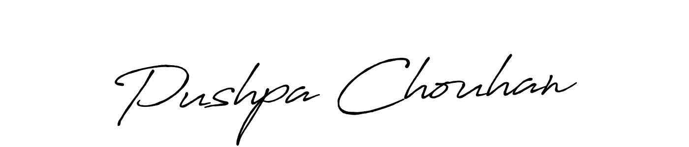 You should practise on your own different ways (Antro_Vectra_Bolder) to write your name (Pushpa Chouhan) in signature. don't let someone else do it for you. Pushpa Chouhan signature style 7 images and pictures png