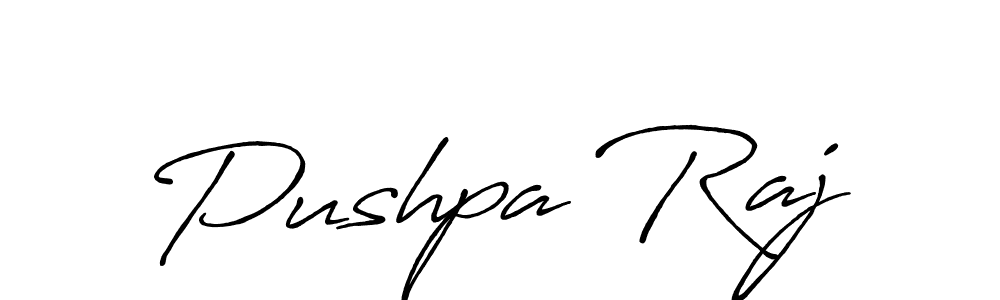 Design your own signature with our free online signature maker. With this signature software, you can create a handwritten (Antro_Vectra_Bolder) signature for name Pushpa Raj. Pushpa Raj signature style 7 images and pictures png