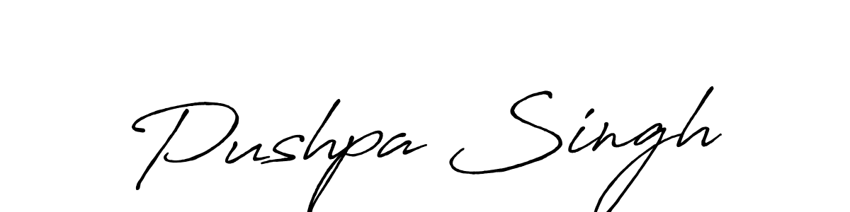 Pushpa Singh stylish signature style. Best Handwritten Sign (Antro_Vectra_Bolder) for my name. Handwritten Signature Collection Ideas for my name Pushpa Singh. Pushpa Singh signature style 7 images and pictures png