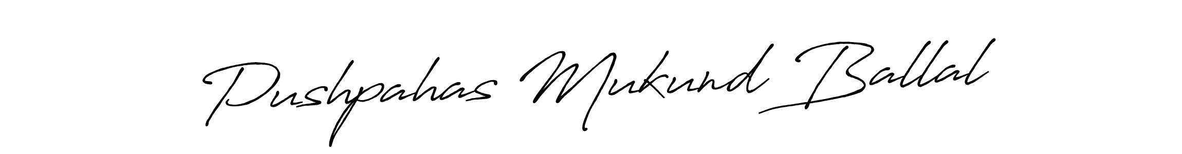 if you are searching for the best signature style for your name Pushpahas Mukund Ballal. so please give up your signature search. here we have designed multiple signature styles  using Antro_Vectra_Bolder. Pushpahas Mukund Ballal signature style 7 images and pictures png