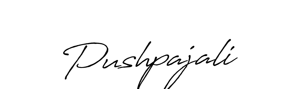How to Draw Pushpajali signature style? Antro_Vectra_Bolder is a latest design signature styles for name Pushpajali. Pushpajali signature style 7 images and pictures png