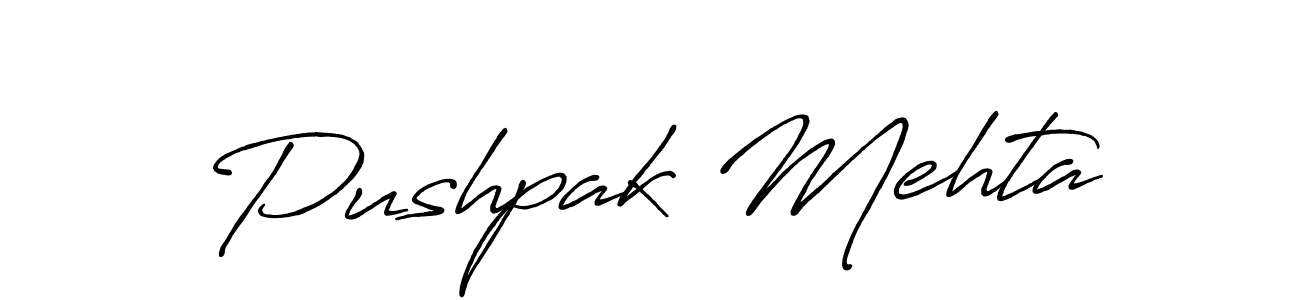 It looks lik you need a new signature style for name Pushpak Mehta. Design unique handwritten (Antro_Vectra_Bolder) signature with our free signature maker in just a few clicks. Pushpak Mehta signature style 7 images and pictures png