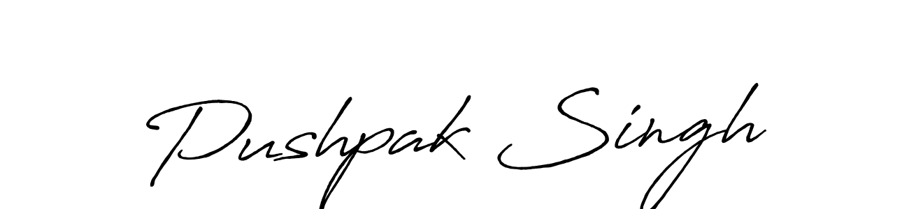 Design your own signature with our free online signature maker. With this signature software, you can create a handwritten (Antro_Vectra_Bolder) signature for name Pushpak Singh. Pushpak Singh signature style 7 images and pictures png