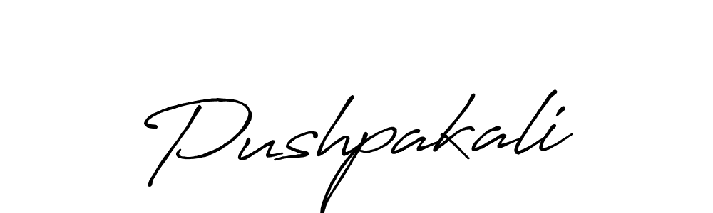 Design your own signature with our free online signature maker. With this signature software, you can create a handwritten (Antro_Vectra_Bolder) signature for name Pushpakali. Pushpakali signature style 7 images and pictures png