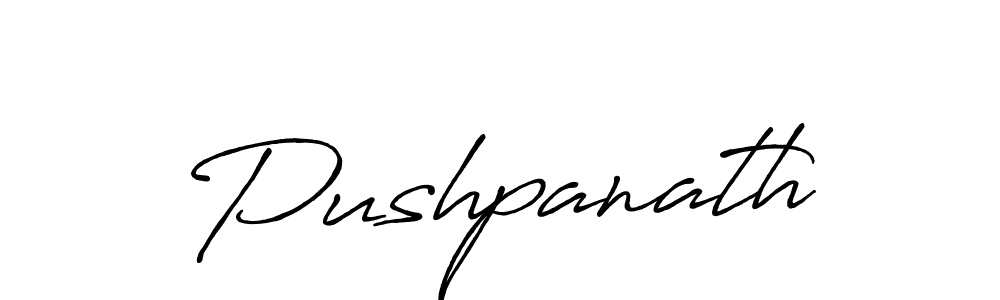 How to make Pushpanath signature? Antro_Vectra_Bolder is a professional autograph style. Create handwritten signature for Pushpanath name. Pushpanath signature style 7 images and pictures png