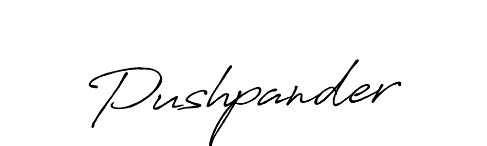 Similarly Antro_Vectra_Bolder is the best handwritten signature design. Signature creator online .You can use it as an online autograph creator for name Pushpander. Pushpander signature style 7 images and pictures png