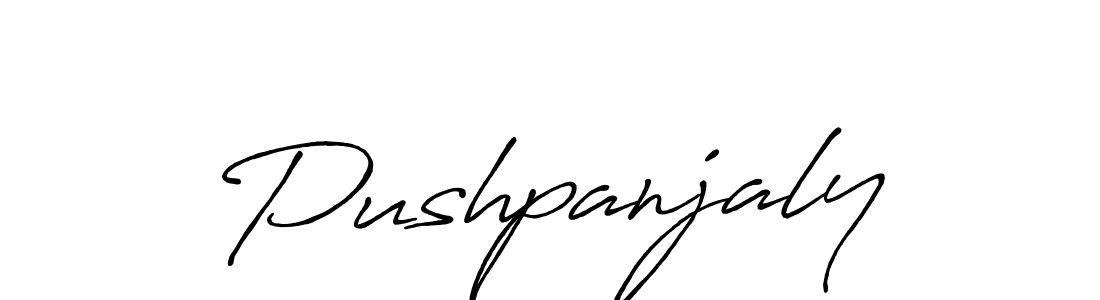 Similarly Antro_Vectra_Bolder is the best handwritten signature design. Signature creator online .You can use it as an online autograph creator for name Pushpanjaly. Pushpanjaly signature style 7 images and pictures png