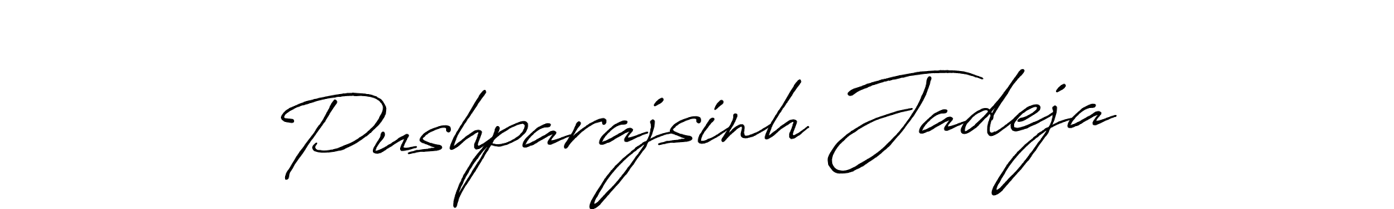 Create a beautiful signature design for name Pushparajsinh Jadeja. With this signature (Antro_Vectra_Bolder) fonts, you can make a handwritten signature for free. Pushparajsinh Jadeja signature style 7 images and pictures png