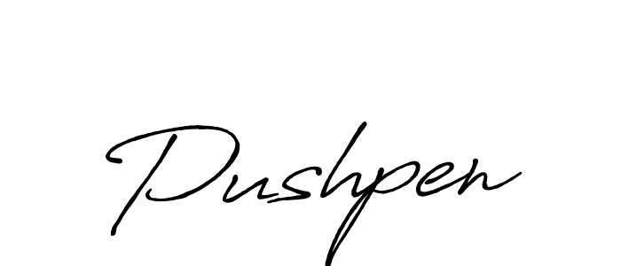 Also You can easily find your signature by using the search form. We will create Pushpen name handwritten signature images for you free of cost using Antro_Vectra_Bolder sign style. Pushpen signature style 7 images and pictures png