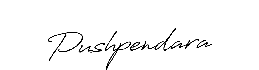 How to make Pushpendara signature? Antro_Vectra_Bolder is a professional autograph style. Create handwritten signature for Pushpendara name. Pushpendara signature style 7 images and pictures png