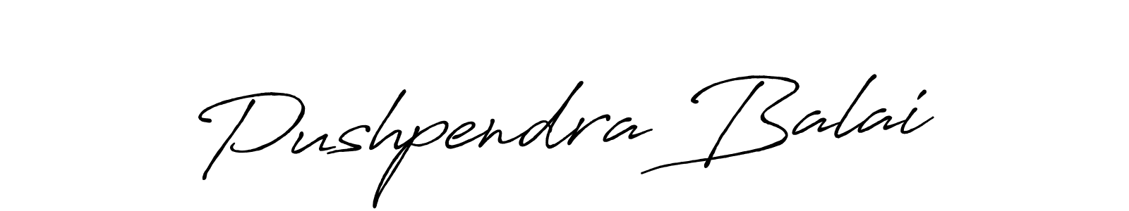 How to make Pushpendra Balai name signature. Use Antro_Vectra_Bolder style for creating short signs online. This is the latest handwritten sign. Pushpendra Balai signature style 7 images and pictures png