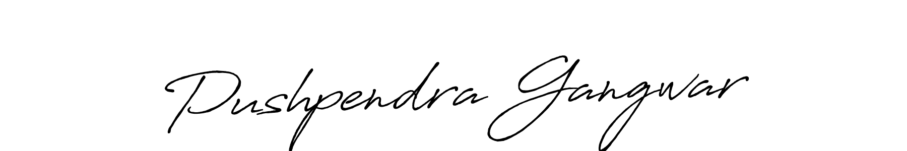Also You can easily find your signature by using the search form. We will create Pushpendra Gangwar name handwritten signature images for you free of cost using Antro_Vectra_Bolder sign style. Pushpendra Gangwar signature style 7 images and pictures png
