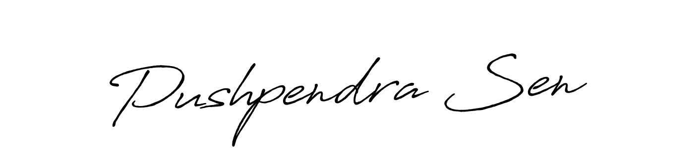Also we have Pushpendra Sen name is the best signature style. Create professional handwritten signature collection using Antro_Vectra_Bolder autograph style. Pushpendra Sen signature style 7 images and pictures png