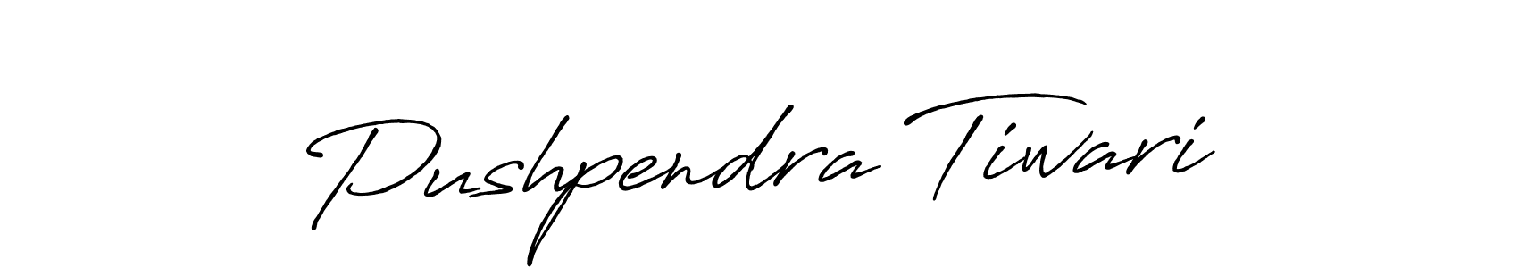 Design your own signature with our free online signature maker. With this signature software, you can create a handwritten (Antro_Vectra_Bolder) signature for name Pushpendra Tiwari. Pushpendra Tiwari signature style 7 images and pictures png